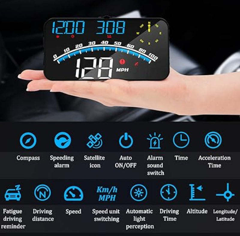 عداد سيارة ديجيتال    HUD Digital Car Head Display Speedometer HUD